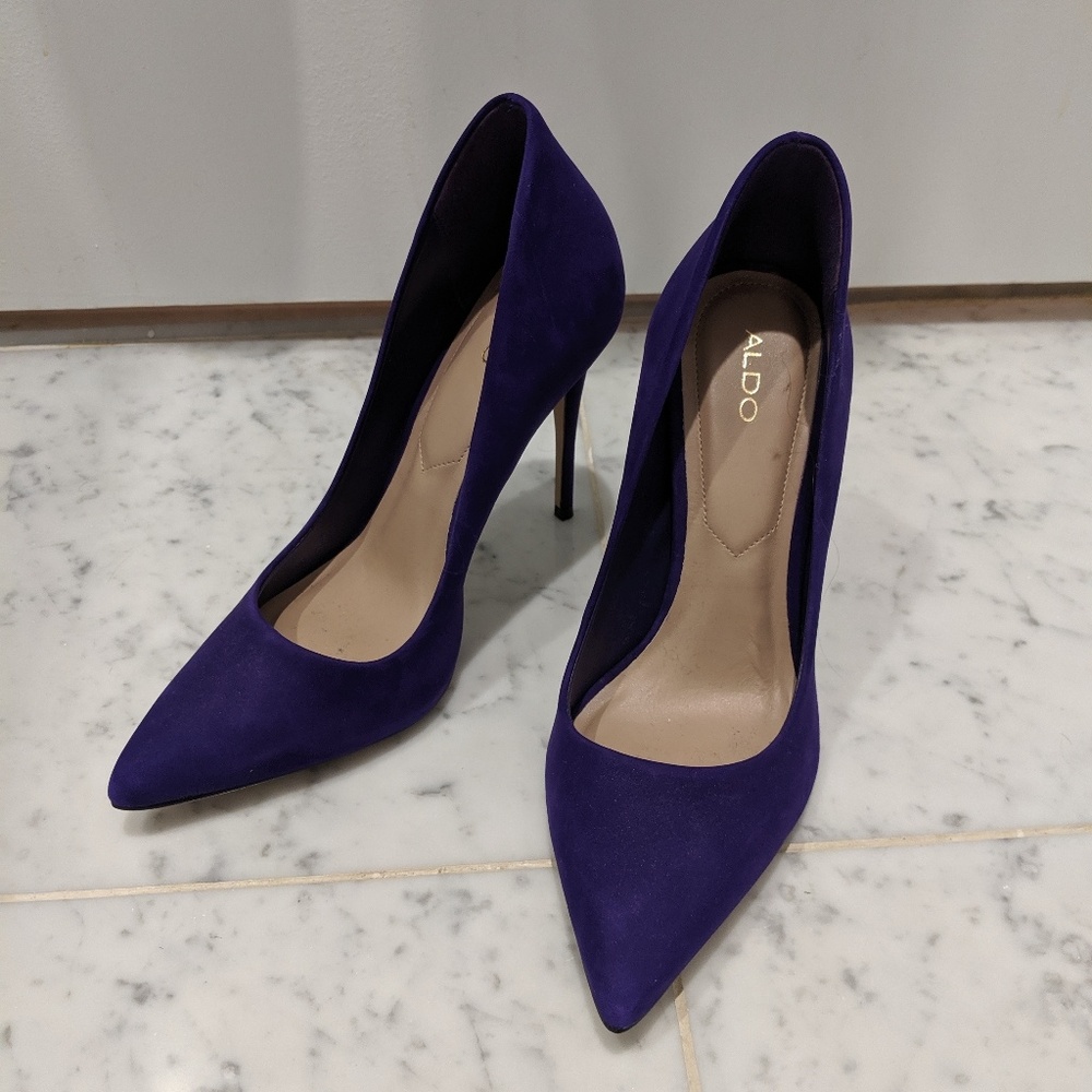Purple Aldo stiletto heels sz 6.5